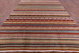 Persian Gabbeh Tribal Hand Knotted Wool Rug - 7' 11" X 9' 11" - Golden Nile