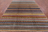 Gabbeh Hand Knotted Wool Rug - 8' X 10' - Golden Nile