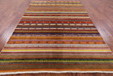 Tribal Gabbeh Hand Knotted Wool Rug - 6' 3" X 8' 11" - Golden Nile