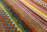 Tribal Gabbeh Hand Knotted Wool Rug - 6' 3" X 8' 11" - Golden Nile