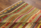 Oriental  Loribaft Super Gabbeh Wool Rug 6' X 9' - Golden Nile