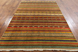 Oriental  Loribaft Super Gabbeh Wool Rug 6' X 9' - Golden Nile