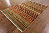 Oriental  Loribaft Super Gabbeh Wool Rug 6' X 9' - Golden Nile