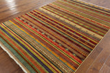 Oriental  Loribaft Super Gabbeh Wool Rug 6' X 9' - Golden Nile