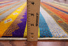 Striped Gabbeh Wool Rug - 6' 2" X 8' 9" - Golden Nile