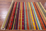 Striped Gabbeh Wool Rug - 6' 2" X 8' 9" - Golden Nile
