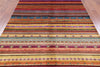 Striped Hand Knotted Wool Rug - 6' 1" X 8' 10" - Golden Nile