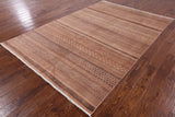 Tribal Persian Gabbeh Hand Knotted Wool Rug - 6' 0" X 8' 11" - Golden Nile
