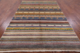 Persian Gabbeh Handmade Wool Rug - 6' 0" X 8' 9" - Golden Nile