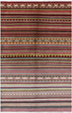 Tribal Persian Gabbeh Handmade Wool Rug - 6' 0" X 9' 1" - Golden Nile
