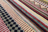 Tribal Persian Gabbeh Handmade Wool Rug - 6' 0" X 9' 1" - Golden Nile