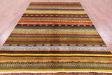 Tribal Gabbeh Handmade Wool Rug - 6' 2" X 9' 1" - Golden Nile