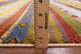 Tribal Gabbeh Handmade Wool Rug - 6' 2" X 9' 1" - Golden Nile