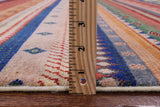 Persian Gabbeh Tribal Hand Knotted Wool Rug - 6' 1" X 9' 1" - Golden Nile
