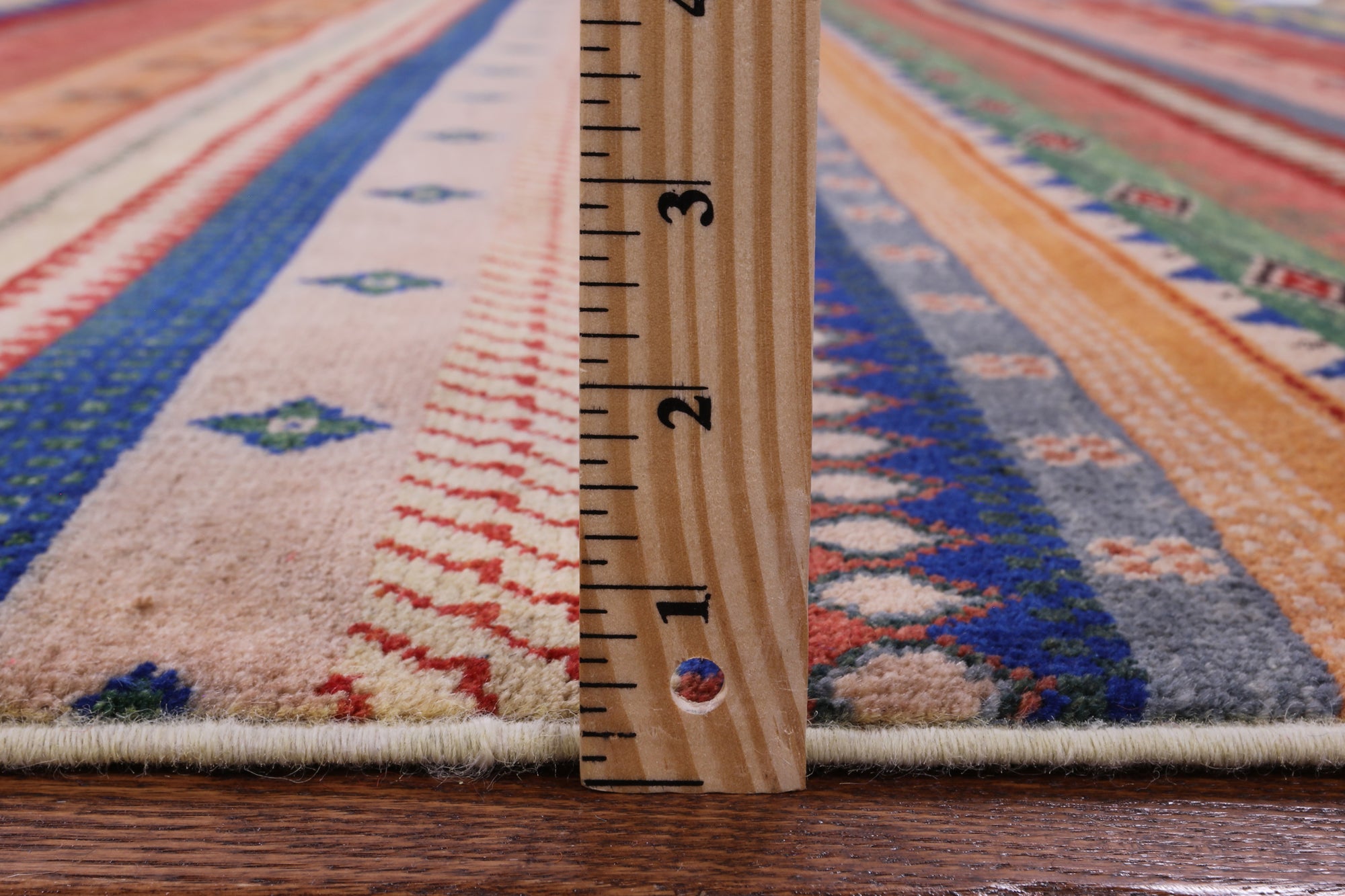 Persian Gabbeh Tribal Hand Knotted Wool Rug - 6' 1" X 9' 1" - Golden Nile