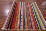 Persian Gabbeh Tribal Hand Knotted Wool Rug - 6' 1" X 9' 1" - Golden Nile