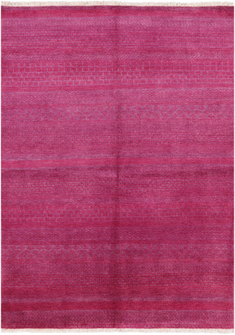 Tribal Gabbeh Hand Knotted Wool Rug - 4' 11