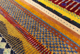 Persian Gabbeh Handmade Wool Rug - 5' 2" X 7' 9" - Golden Nile