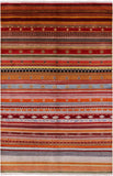 Persian Gabbeh Handmade Wool Rug - 5' 0" X 7' 6" - Golden Nile