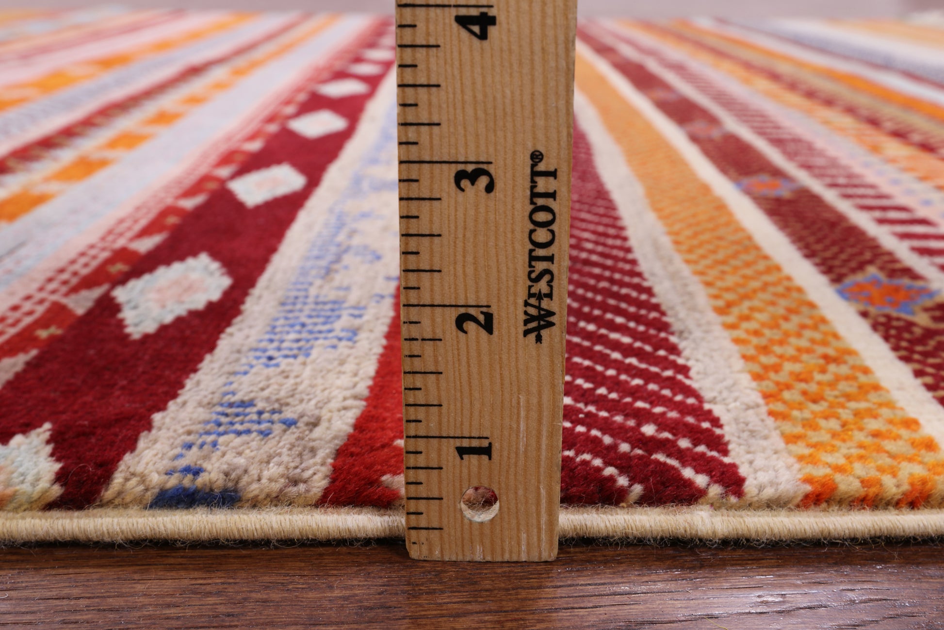 Persian Gabbeh Handmade Wool Rug - 5' 0" X 7' 6" - Golden Nile