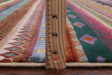 Tribal Gabbeh Hand Knotted Wool Rug - 5' 1" X 7' 6" - Golden Nile