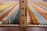 Tribal Gabbeh Hand Knotted Wool Rug - 5' 2" X 7' 9" - Golden Nile