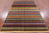 Persian Gabbeh Hand Knotted Wool Rug - 5' 0" X 7' 7" - Golden Nile