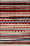Tribal Gabbeh Handmade Wool Rug - 5' 0" X 7' 6" - Golden Nile