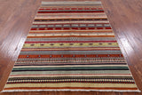 Tribal Gabbeh Handmade Wool Rug - 5' 0" X 7' 6" - Golden Nile