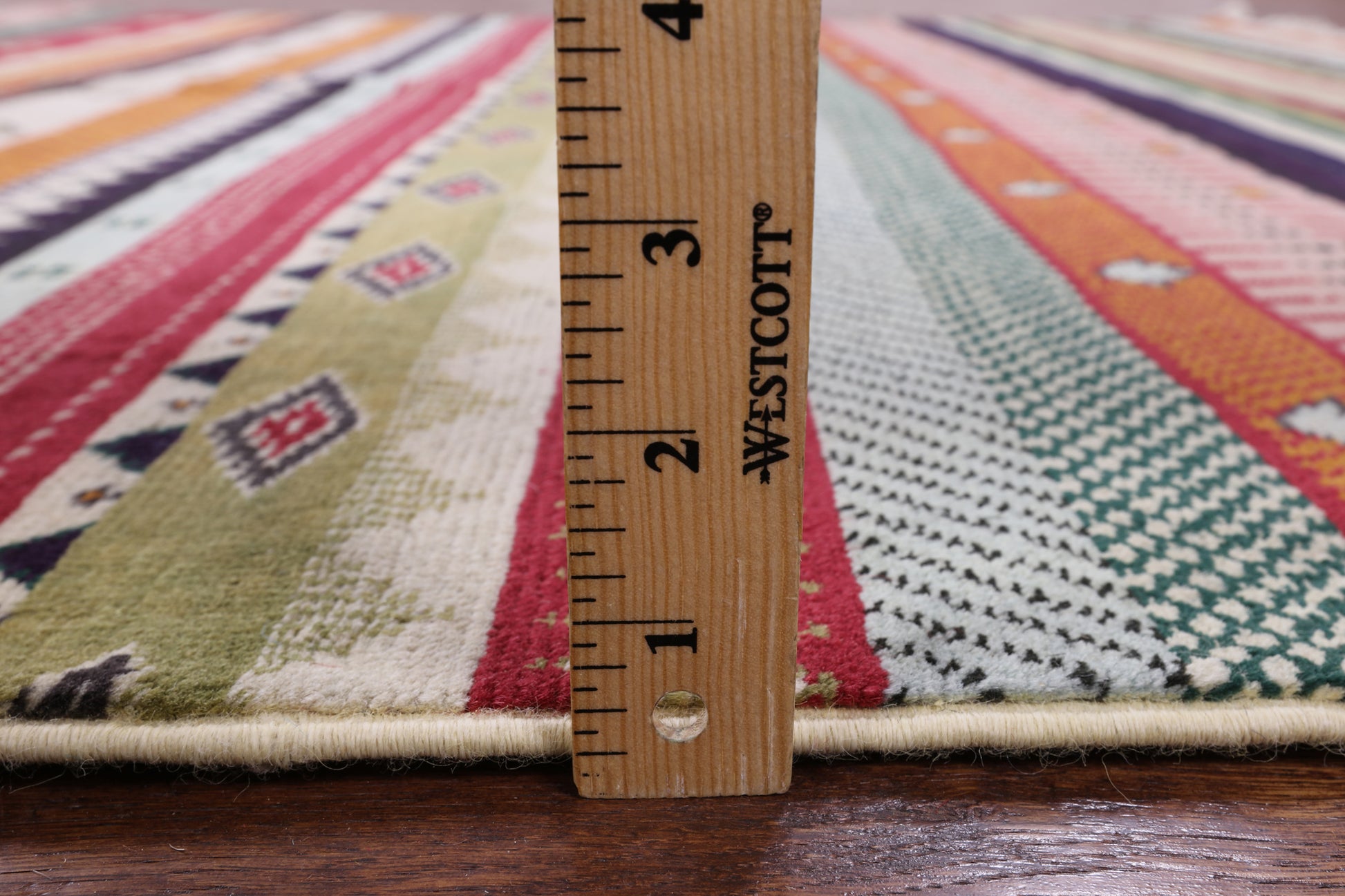 Persian Gabbeh Handmade Wool Rug - 5' 0" X 7' 9" - Golden Nile