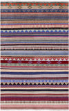 Tribal Persian Gabbeh Hand Knotted Wool Rug - 4' 0" X 6' 1" - Golden Nile