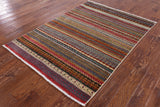 Persian Gabbeh Hand Knotted Wool Area Rug - 4' 3" X 5' 10" - Golden Nile