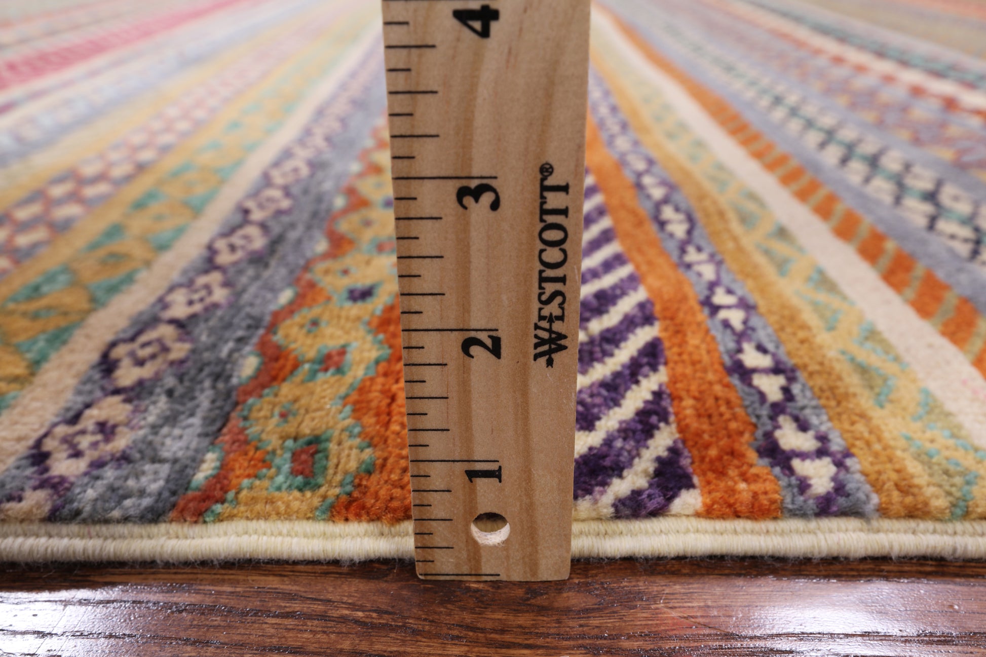 Persian Gabbeh Hand Knotted Wool Area Rug - 4' 3" X 5' 10" - Golden Nile