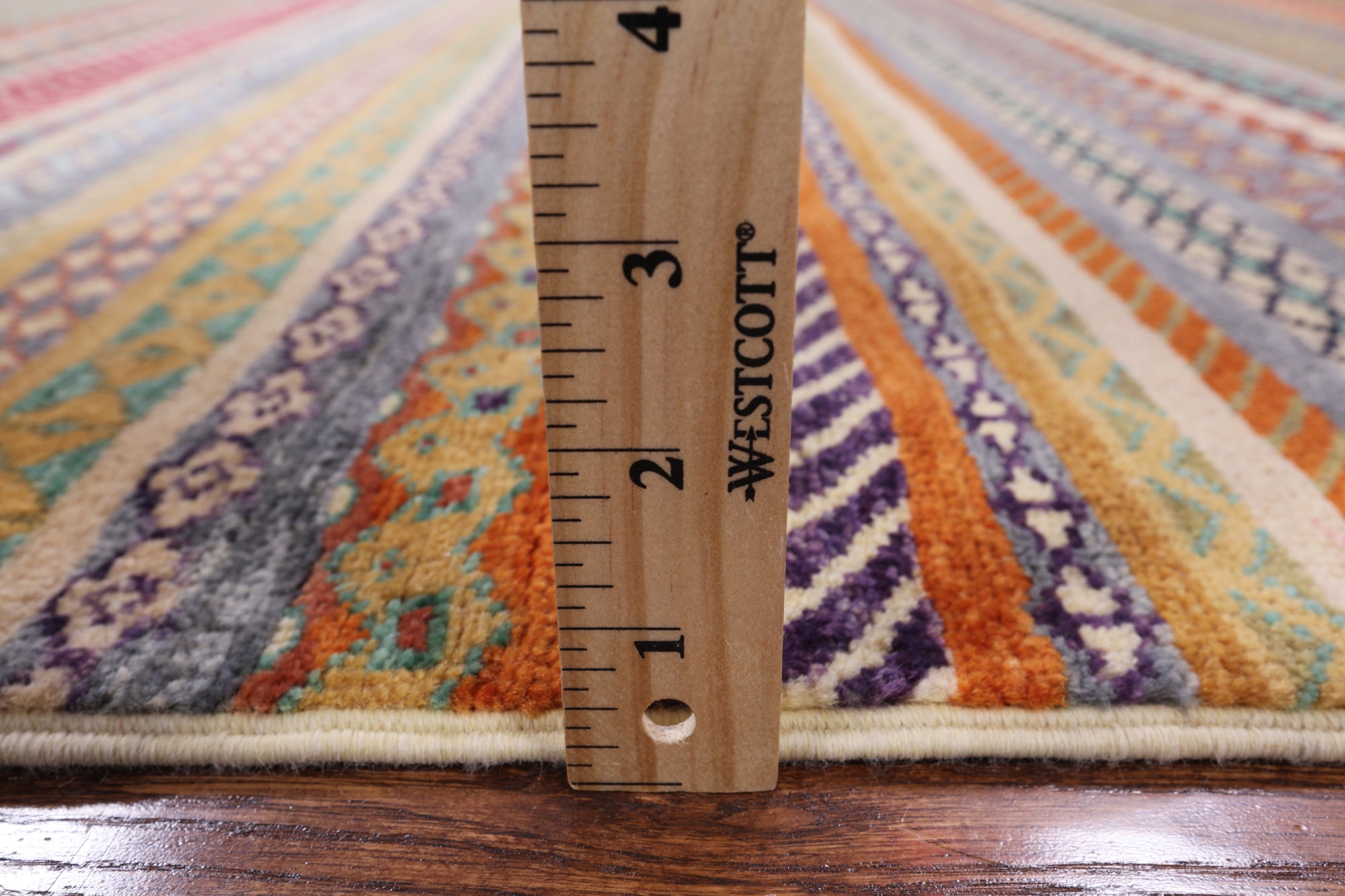 Persian Gabbeh Hand Knotted Wool Area Rug - 4' 3" X 5' 10" - Golden Nile