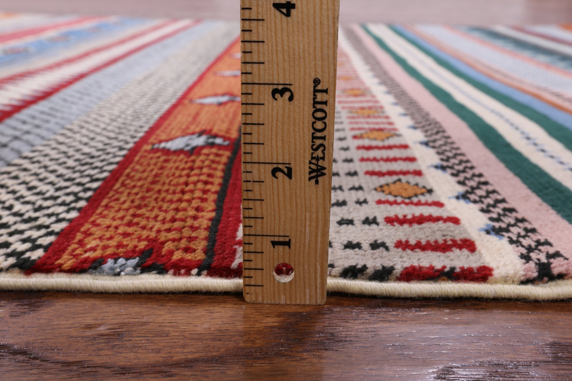 Persian Gabbeh Hand Knotted Wool Rug - 4' 0" X 6' 1" - Golden Nile