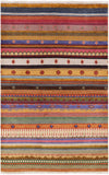 Persian Gabbeh Handmade Wool Rug - 4' 1" X 6' 3" - Golden Nile