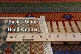 Persian Gabbeh Handmade Wool Rug - 4' 1" X 6' 3" - Golden Nile