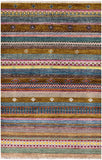 Persian Gabbeh Handmade Wool Rug - 4' 0" X 6' 0" - Golden Nile