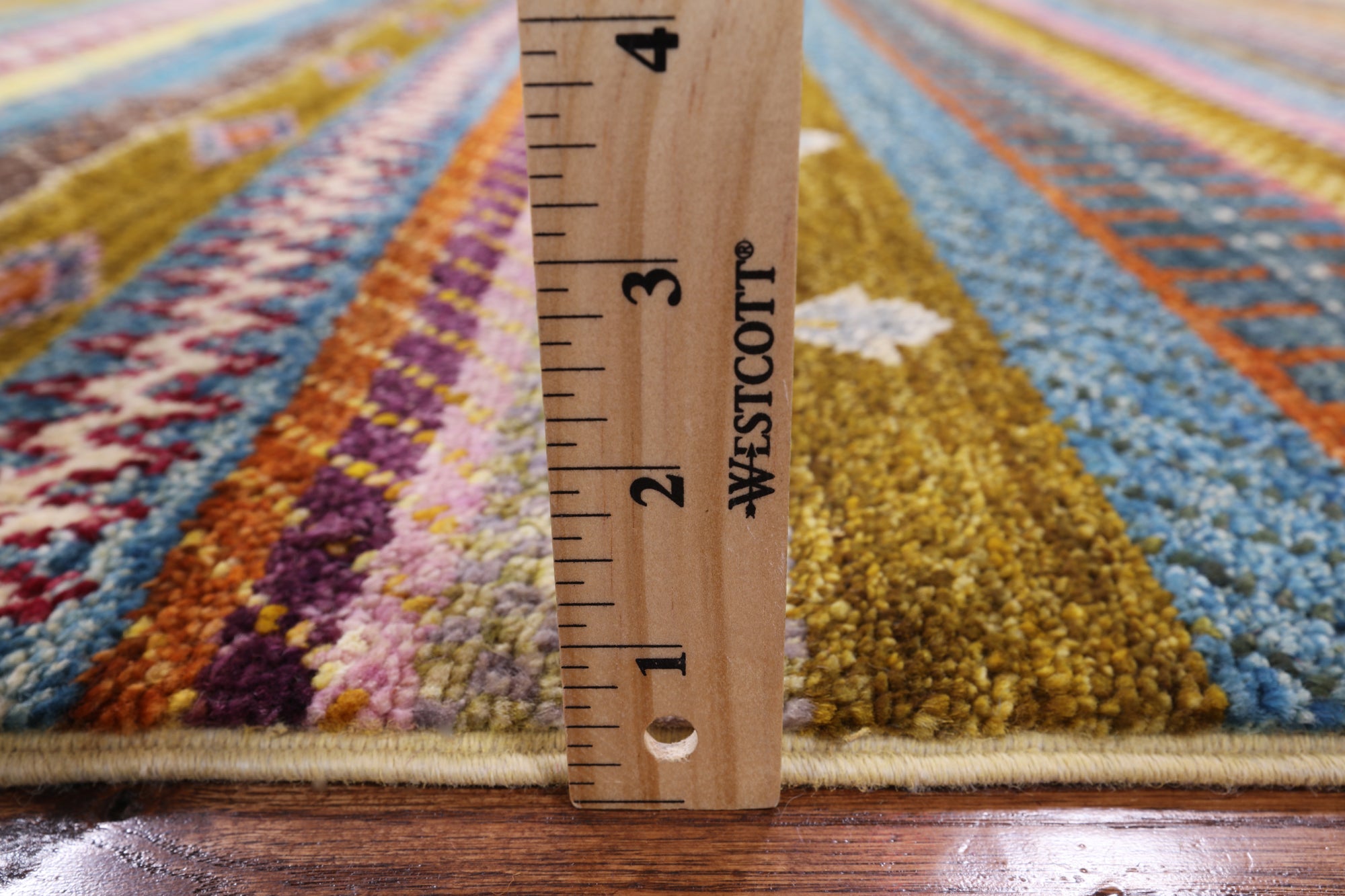 Persian Gabbeh Handmade Wool Rug - 4' 0" X 6' 0" - Golden Nile