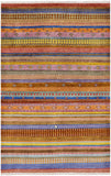 Persian Gabbeh Hand Knotted Wool Rug - 4' 0" X 6' 2" - Golden Nile
