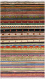 Persian Gabbeh Handmade Wool Rug - 3' 8" X 6' 1" - Golden Nile