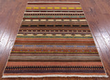 Persian Gabbeh Hand Knotted Wool Rug - 4' 2" X 6' 2" - Golden Nile