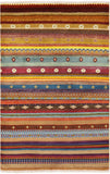 Persian Gabbeh Hand-Knotted Wool Rug - 4' 1" X 6' 3" - Golden Nile
