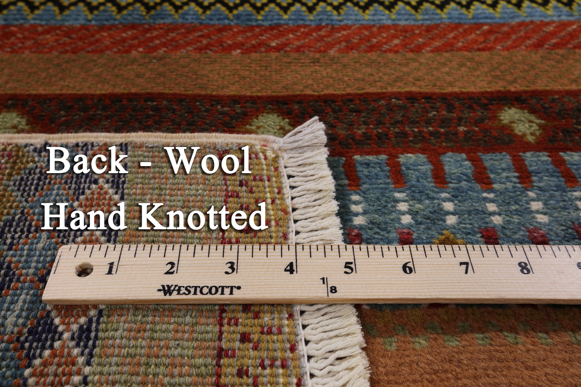 Persian Gabbeh Hand-Knotted Wool Rug - 4' 1" X 6' 3" - Golden Nile