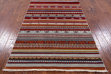 Persian Tribal Gabbeh Handmade Wool Rug - 4' 0" X 6' 0" - Golden Nile