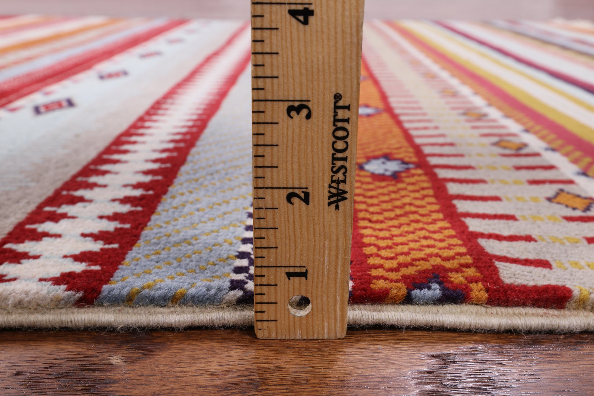 Persian Tribal Gabbeh Handmade Wool Rug - 4' 0" X 6' 0" - Golden Nile