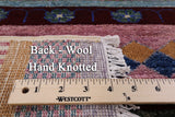 Persian Tribal Gabbeh Hand Knotted Wool Rug - 4' 0" X 5' 8" - Golden Nile