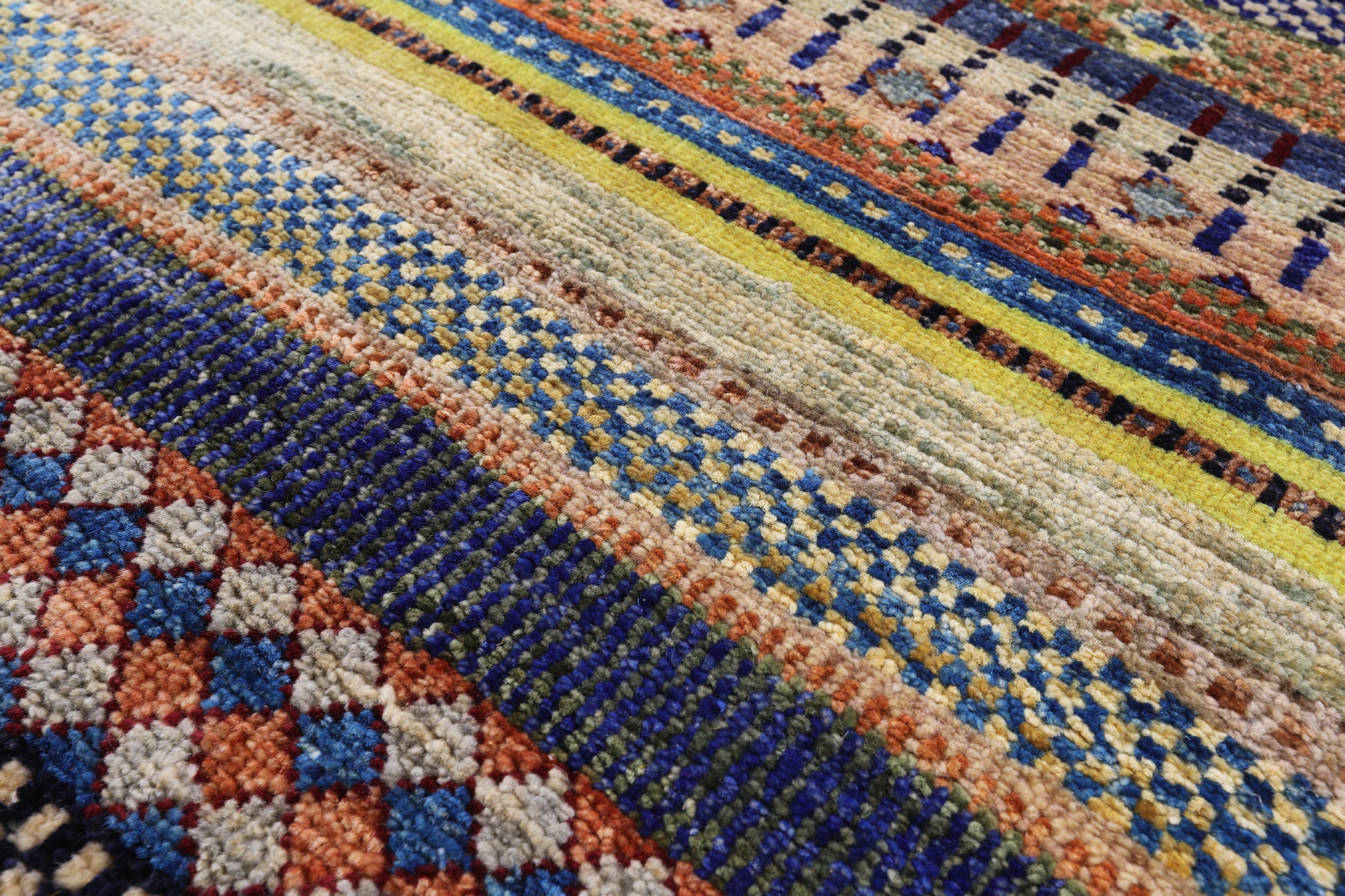 Persian Gabbeh Hand Knotted Wool Rug - 4' 2" X 6' 2" - Golden Nile