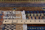 Persian Gabbeh Hand Knotted Wool Rug - 4' 2" X 6' 2" - Golden Nile