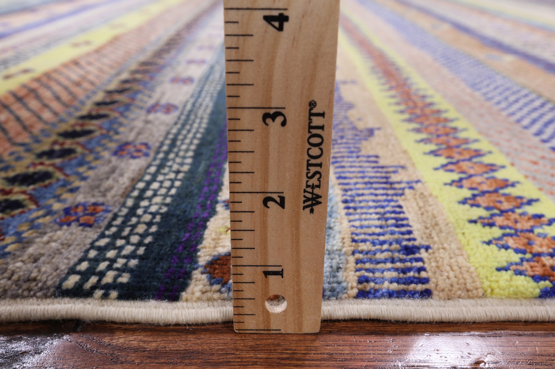 Persian Gabbeh Hand Knotted Wool Rug - 4' 2" X 6' 2" - Golden Nile